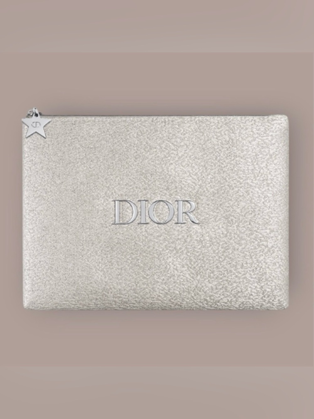 Silver (Sparkly) Dior Beauty Cosmetic-Makeup Bag